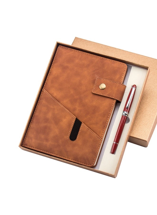 Generic A5 Lined PU Leather Journal Notebook with Pen & Gift Box for Men Women School,Travel,Business,Work,Home Writing  - Image 1