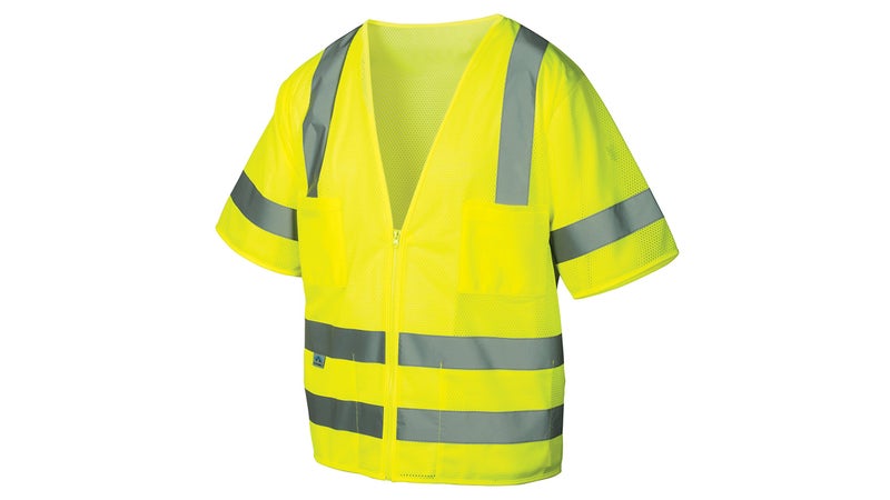 Pyramex RVZ31 Series Class 3 Safety Vest HiVis Lime Large
