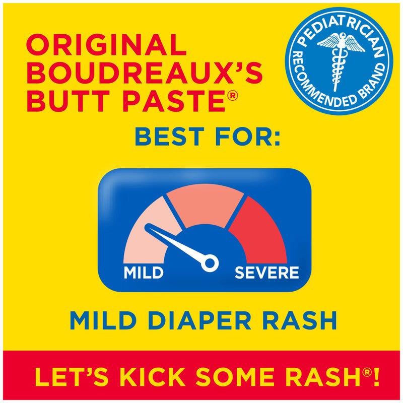 Boudreaux's Butt Paste Original Diaper Rash Cream, Ointment for Baby, 16 oz Flip-Top Jar - Image 2