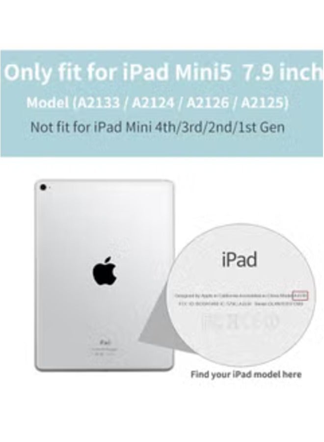 ELTRAZONE Custom Fit Blue Case for iPad Mini 5 / Mini 4 – Durable Protective Cover with Stand - Image 2