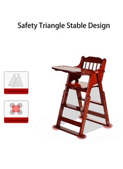 Baby High Chair Wooden Design Foldable Dinning with Adjustable Hight - pzsku/Z421487FB73E5DF8E08A1Z/45/_/1631700622/405ced5f-7895-4c33-9c13-b361a89836d0