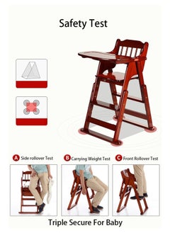 Baby High Chair Wooden Design Foldable Dinning with Adjustable Hight - pzsku/Z421487FB73E5DF8E08A1Z/45/_/1631700623/e38a8b8b-a362-461f-a61f-3f548fdbc5fc