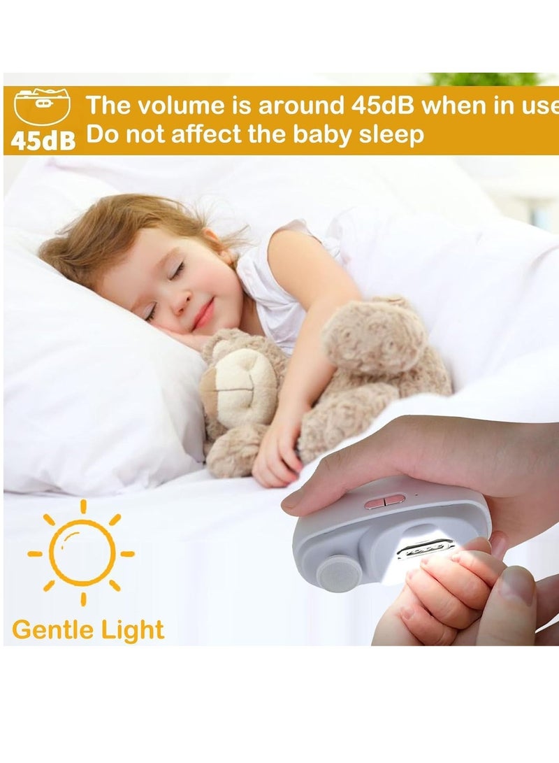 ELTRAZONE "Electric Automatic Nail Clipper – LED Light Fingernail Cutter and Polisher 2-in-1 with Nail Scraps Storage, Type-C Rechargeable Safety Trimmer for Babies, Kids, Adults, and Seniors" - Image 4