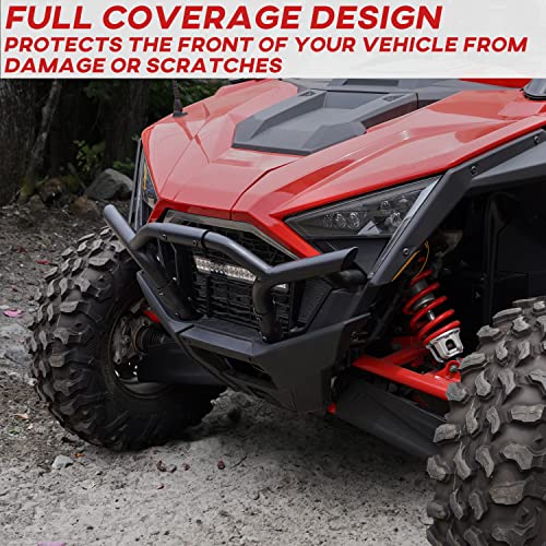 SAUTVS RZR PRO XP Front Bumper, Black Front Brush Guard Low Profile Bumper for Polaris RZR PRO XP/XP 4 2020-2024 Accessories (Replace OEM 2883746) - Image 3