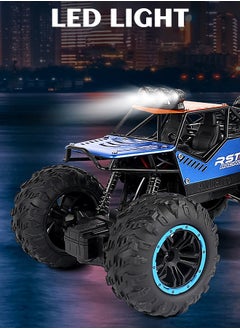 GROIC RC Racing Car, All Terrains Electric Toy Alloy Remote Control Car,  Cross-Country Climbing Rechargeable Children's Toy Car with Led Lights  - Image 3