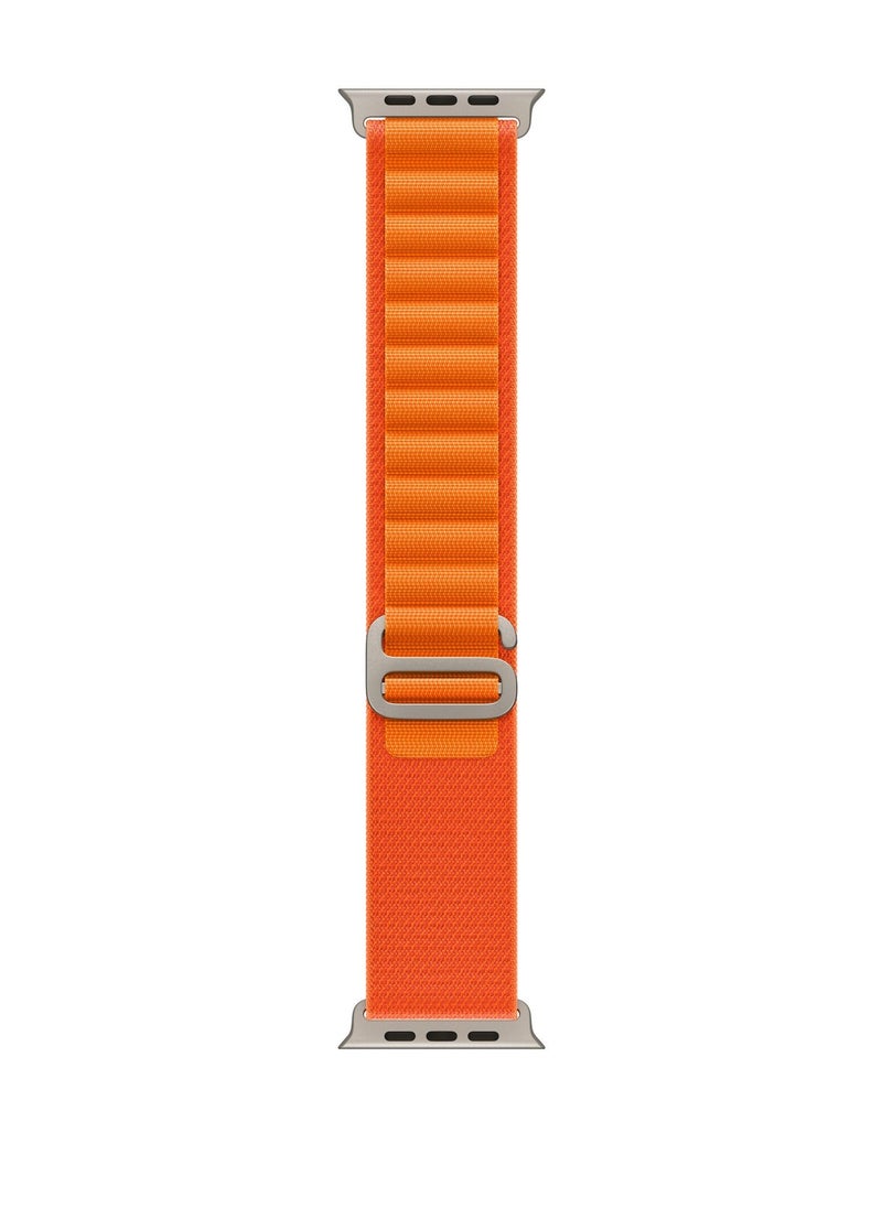 CATANES Alpine Loop Band 49mm 45mm 44mm for Apple Watch Series Ultra/8/SE/7/6/5/4/3/2/1 Nylon Woven Textile Loop Sport Strap Wristband Orange  - Image 4