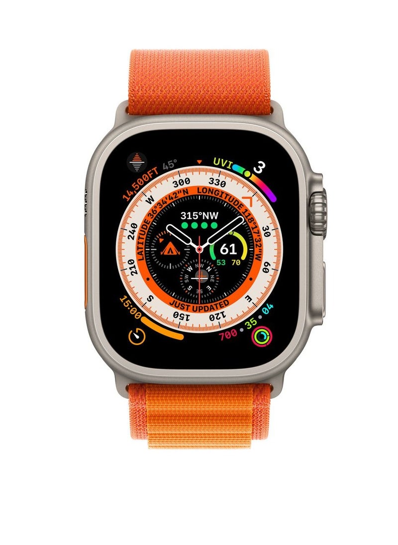 CATANES Alpine Loop Band 49mm 45mm 44mm for Apple Watch Series Ultra/8/SE/7/6/5/4/3/2/1 Nylon Woven Textile Loop Sport Strap Wristband Orange  - Image 5
