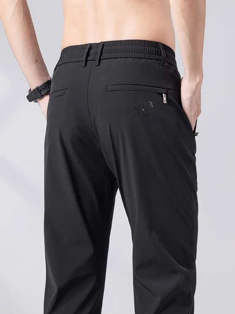 Lymio Men's Regular Fit Causal Trouser || Pant for Men || Trouser for Men (TR-20-S) Black - Image 3