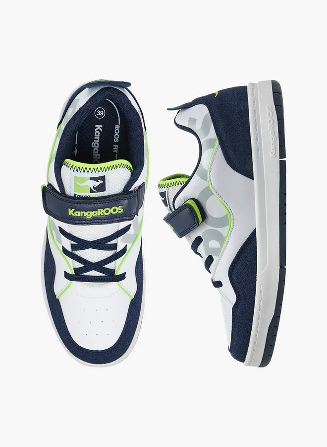 كانغاروس Women's Printed Sports Shoes with Hook and Loop Closure