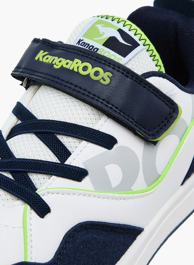 kangaROOS NAVY Women'S Logo Print Sneakers With Hook And Loop Closure for Women | Best Price UAE