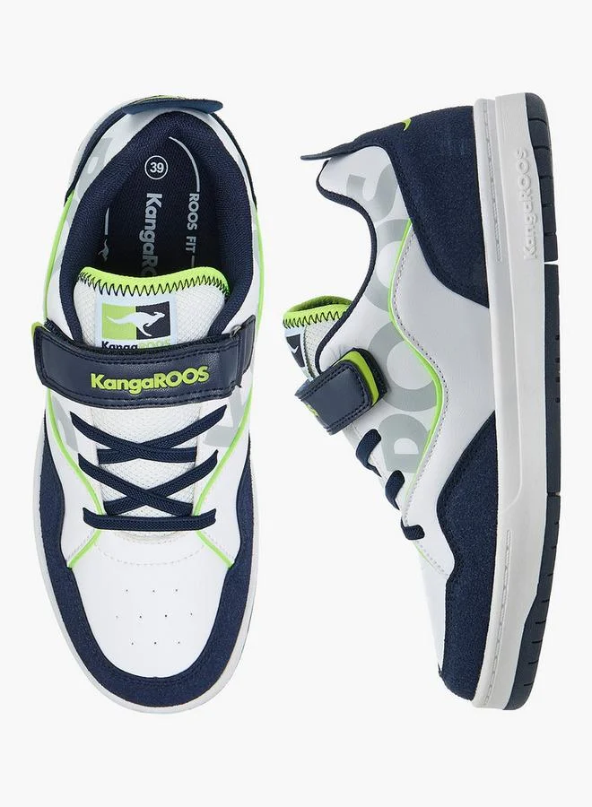 kangaROOS NAVY Women'S Logo Print Sneakers With Hook And Loop Closure for Women | Best Price UAE