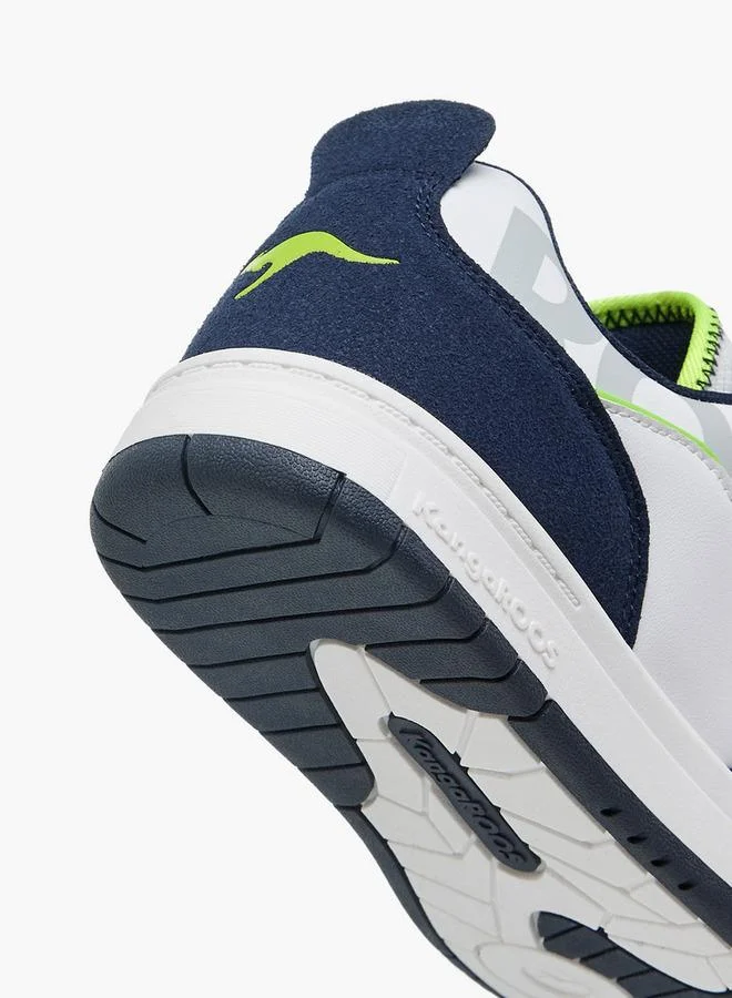 kangaROOS NAVY Women'S Logo Print Sneakers With Hook And Loop Closure for Women | Best Price UAE