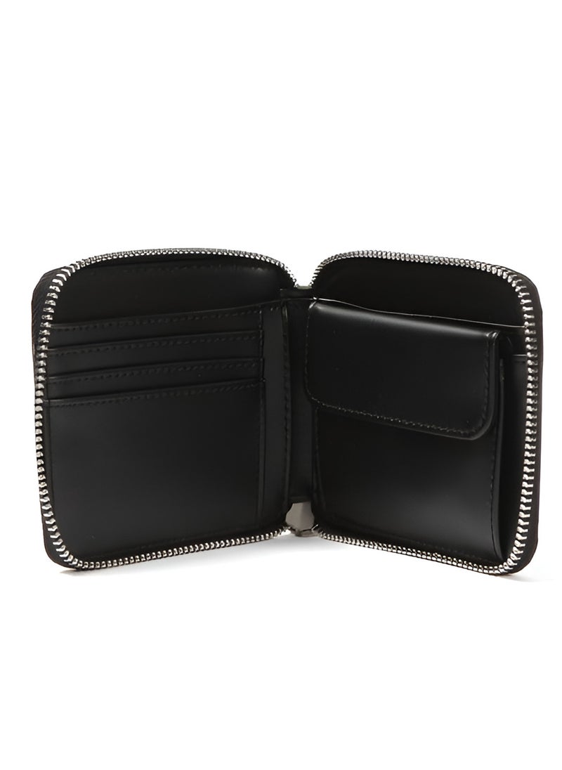 FRED PERRY Fred Perry Black Zip Around Wallet For Men  - Image 4
