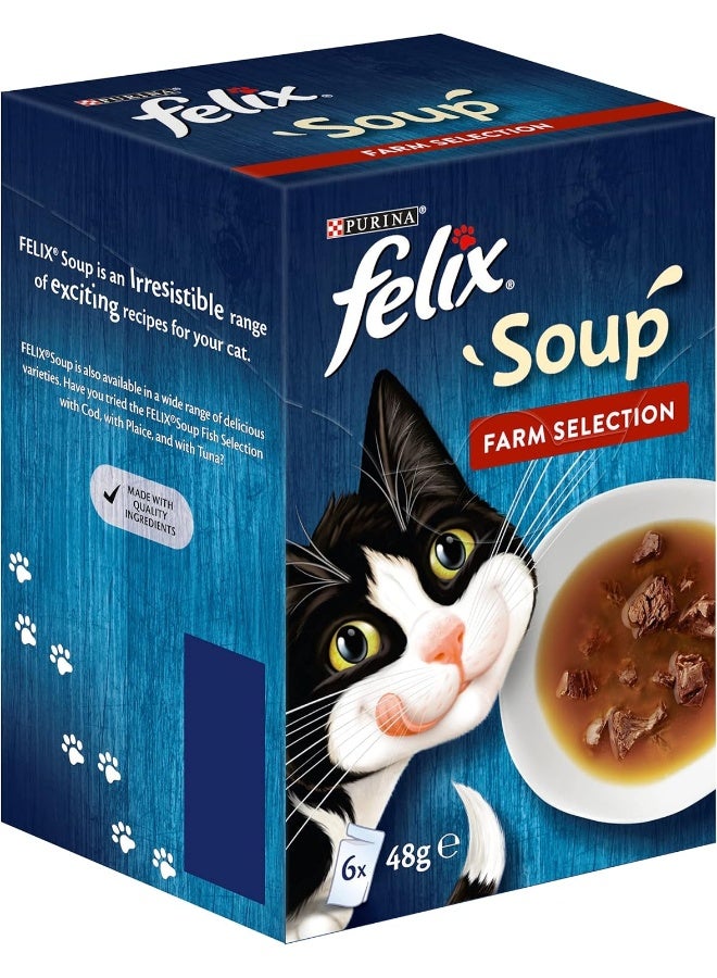 Felix Purina Felix Soup Tender Strips (With Beef, Chicken, Lamb), Blue - Image 2