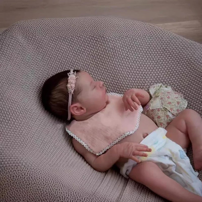 ROSHUAN Reborn Baby Dolls Silicone Full Body Girl 20 Inch Realistic Baby Doll Soft Vinyl That Look Real Lifelike Newborn Sleeping Babies Dolls Handmade Toy Gifts for Kids - Image 3