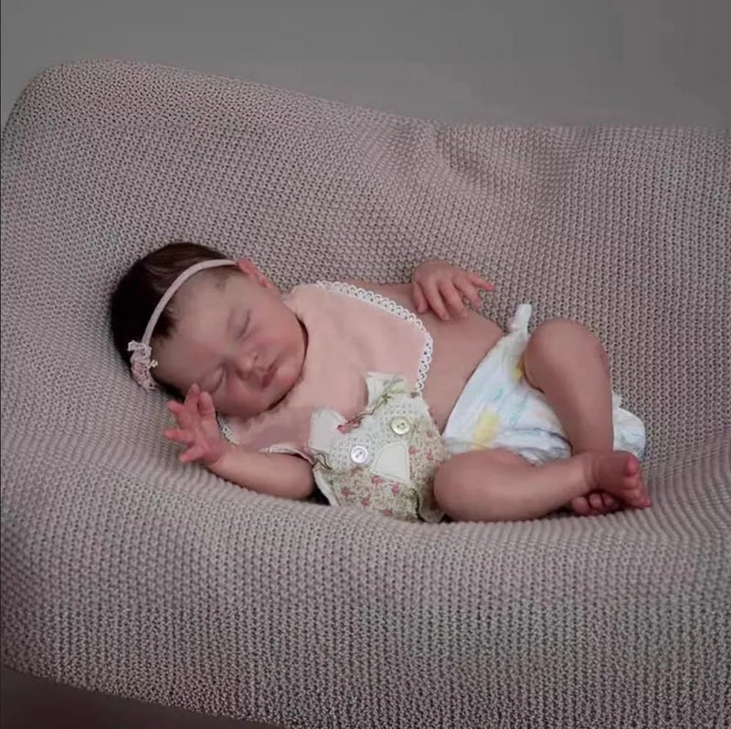 ROSHUAN Reborn Baby Dolls Silicone Full Body Girl 20 Inch Realistic Baby Doll Soft Vinyl That Look Real Lifelike Newborn Sleeping Babies Dolls Handmade Toy Gifts for Kids - Image 2