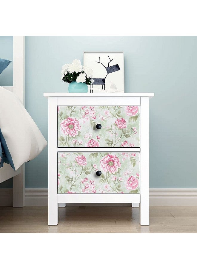 التعارف ورق حائط لاصق ذاتي اللصق وقابل للإزالة من ANNACREATIONS مقاس 45 × 305 سم (لون الكرز الربيعي الوردي) - Image 4