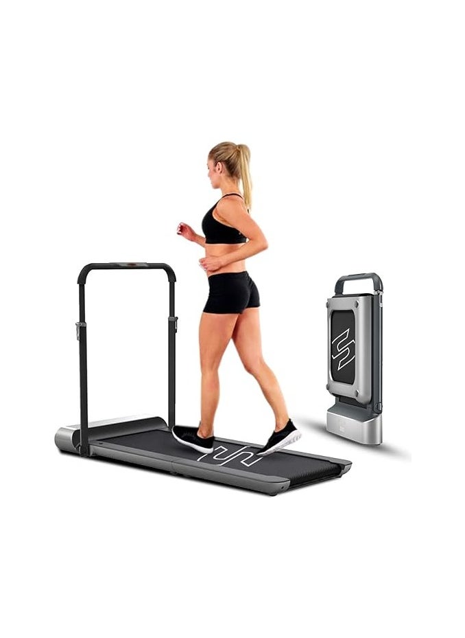 Sparnod Fitness Sparnod Fitness STH-3050 Motorized Under Desk Walking Pad Treadmill for Home Use - 5.5 HP Peak, 180° Folding, Preinstalled, App and Remote Control, Store under Bed/Sofa, 110 kg User Weight 