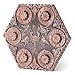 Kabinka DND Dice Set 7 in 1 Metal SpinDial Dice with Storage Bag Portable Celtic Knot DD Dice for D4D6D8D10D12D20 Role Playing Board Games Red Copper - Image 2