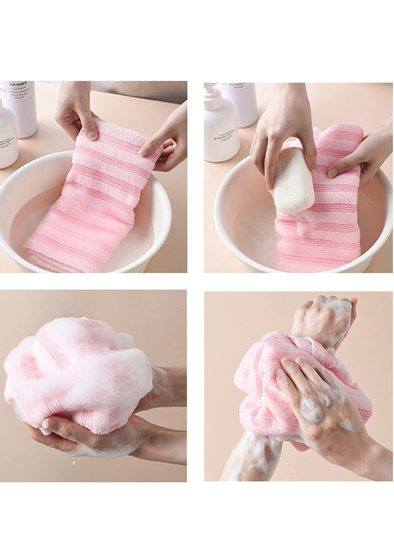 SYOSI 2 Pack Magic Body Back Scrubber for Shower Back Washer for Shower Bath Wash Cloth Washcloth to Body Cleaning Massage - Image 4