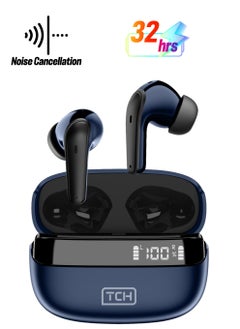 TCH L10 Wireless Earbuds Noise Cancellation ENC", Bluetooth 5.3, "Stereo" Sound earbud, IPX4 Water Resistance, Voice Assistant, 13mm Earphones, "AI-Enhanced Calls, 2 Mics, 32-Hour Battery  - Image 1