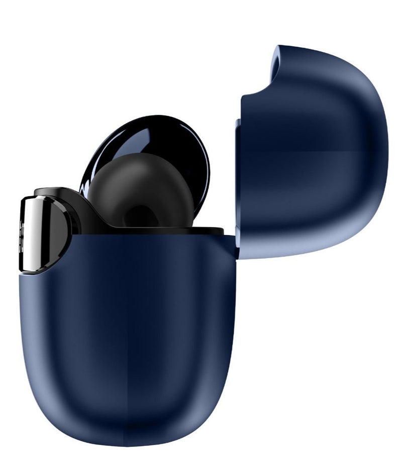 TCH Wireless Earbuds L10 ENC NAVY-BLUE Bluetooth 5.3, Stereo Sound, IPX4 Water Resistance, Voice Assistant, 13mm Earphones, "AI-Enhanced Calls, 2 Mics, 30-Hour Battery, Touch Control, Android-IOS - Image 2