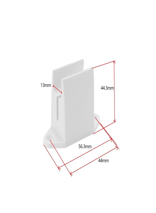 كريت آيديا حامل ذراع تدوير ثلاثي القطع من كرييت آيديا، مصنوع من البلاستيك، بأبعاد 44.3 × 56.3 مم، مع براغي، مناسب للستائر الدوارة والنوافذ ذات الشرائح، وقضيب ذراع تدوير بطول 13 مم. - Image 4