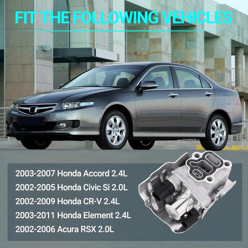MNJWS 15810-RAA-A03 VTEC Solenoid Spool Valve with Oil Pressure Switch & Gasket for Honda & Acura - Image 2