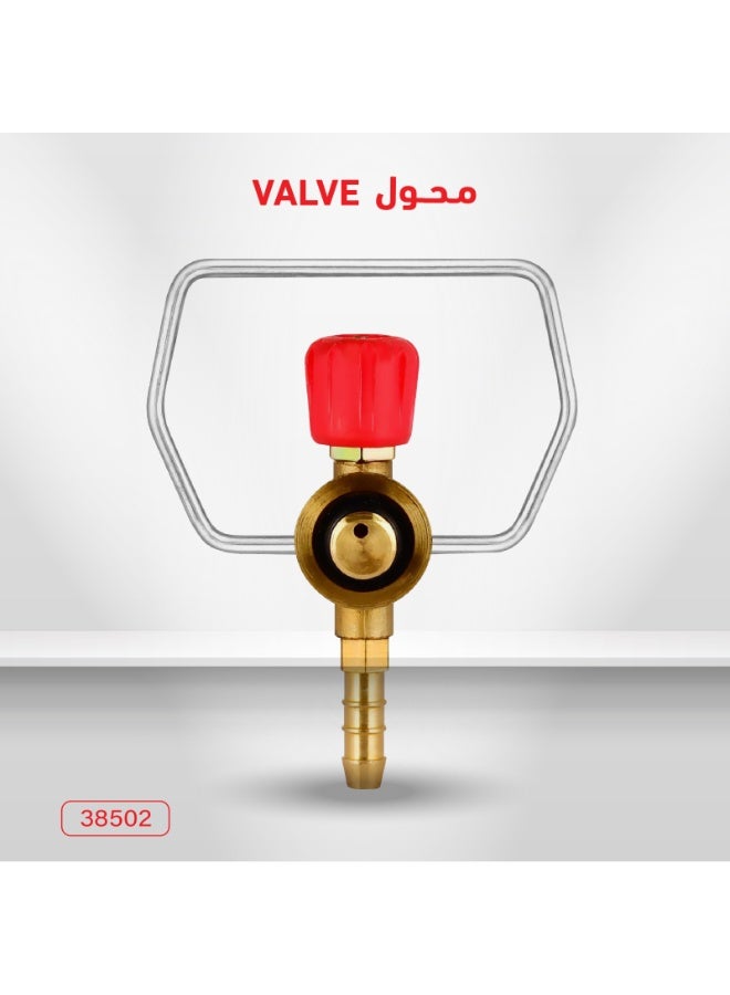 دي إل سي  صمام فراشة ثنائي المنافذ من الفولاذ المقاوم للصدأ، صمام أسطوانة غاز، محول دافور DLC-38502 - Image 1