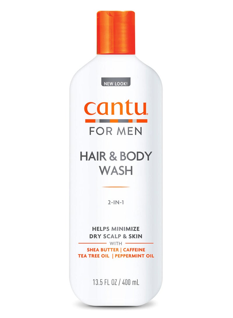 Cantu Men Shea Butter 3-In-1 Shampoo, Conditioner & Body Wash 400ml - Image 1