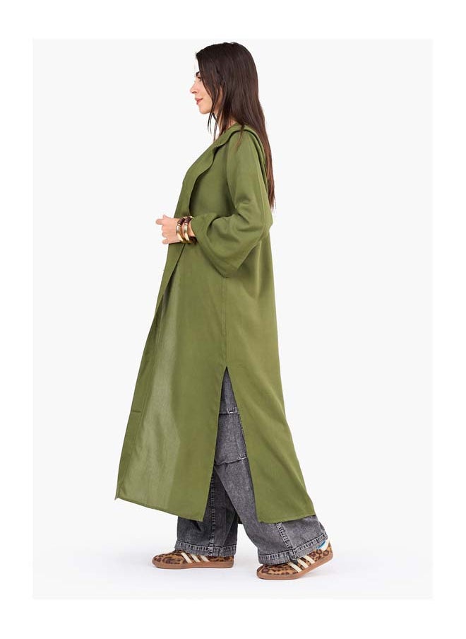 Clue Solid Pattern Hooded Cardigan  - Image 2