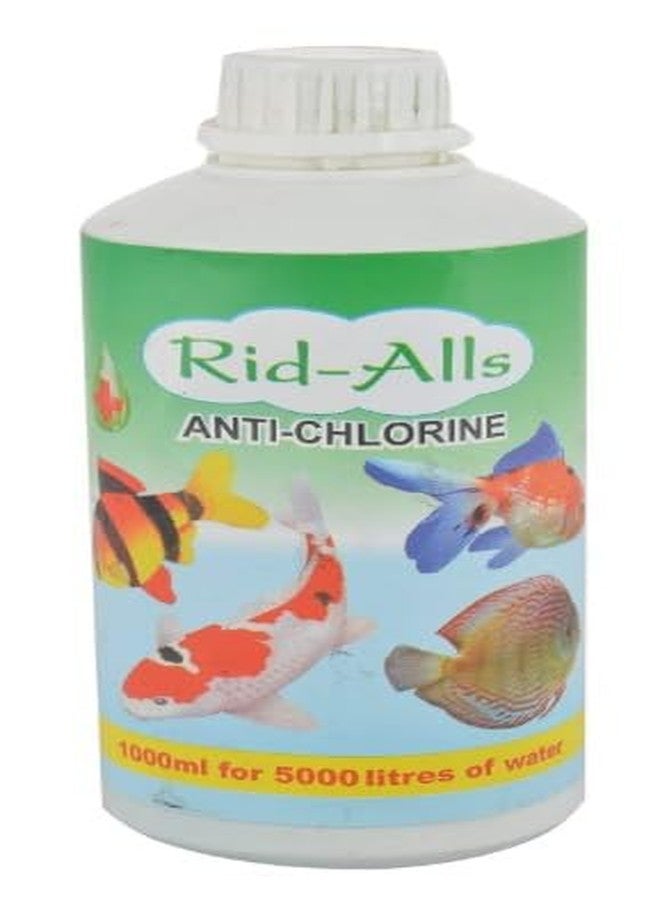 ALLY AQUA Rid-All Anti Chlorine 1000ml Aquarium Water Medicine Fish Medicines 1Liter Anti Chlorine Tank Cleaner - Image 1