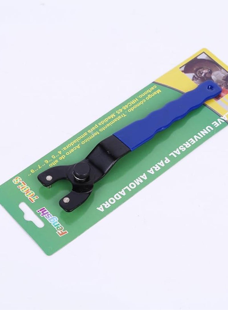 GGOOT Adjustable Wrench with Plastic Handle Single-Head Hardware Tool Bracket with Adjustable Wrench Size for Universal Angle Grinder - Image 5