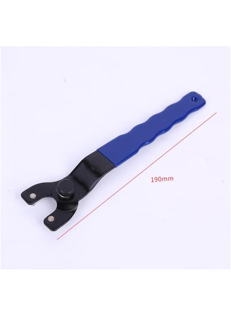 GGOOT Adjustable Wrench with Plastic Handle Single-Head Hardware Tool Bracket with Adjustable Wrench Size for Universal Angle Grinder - Image 2