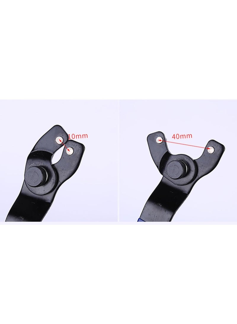 GGOOT Adjustable Wrench with Plastic Handle Single-Head Hardware Tool Bracket with Adjustable Wrench Size for Universal Angle Grinder - Image 4