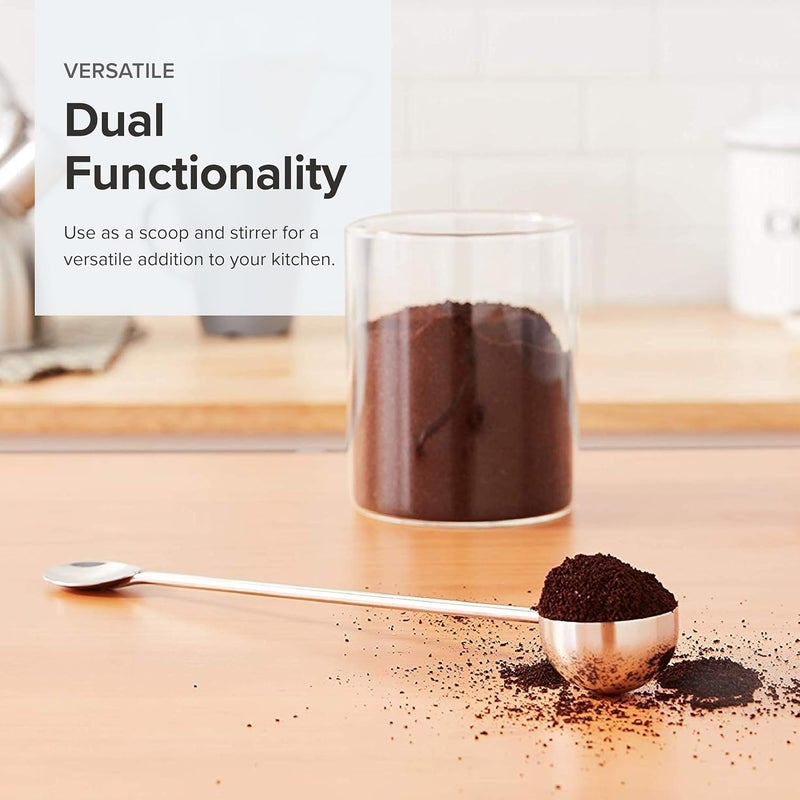 Frieling Coffee Spoon & Stirrer - 2-Tablespoon, Silver, 11-Inch Handle - Stainless Steel Measuring Scoop & French Press Stirring Spoon, Dishwasher Safe - Image 2