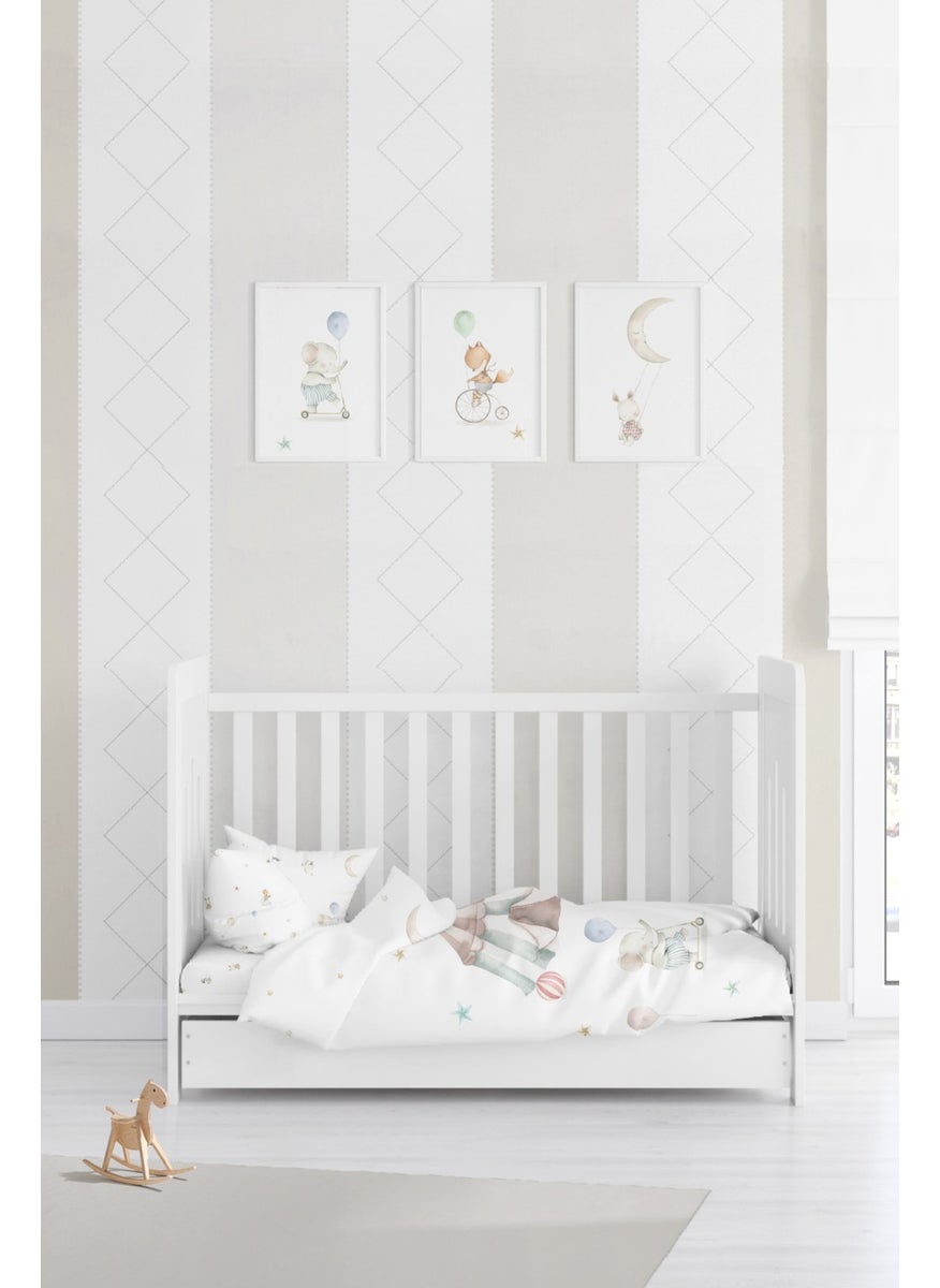 Casadora Baby Circus 100% Cotton Satin Baby Bedding Set  - Image 3
