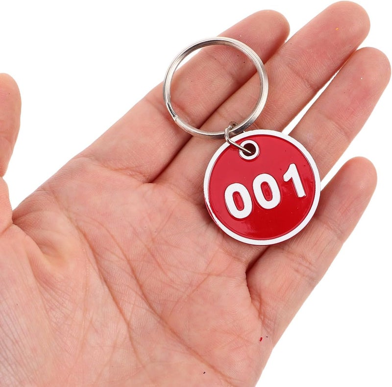 40pcs Numbered Double-Sided Metal Key Tags with Rings, Color-Coded Sauna Storage Hand Plates for Locker Identification and Key Management - Image 4