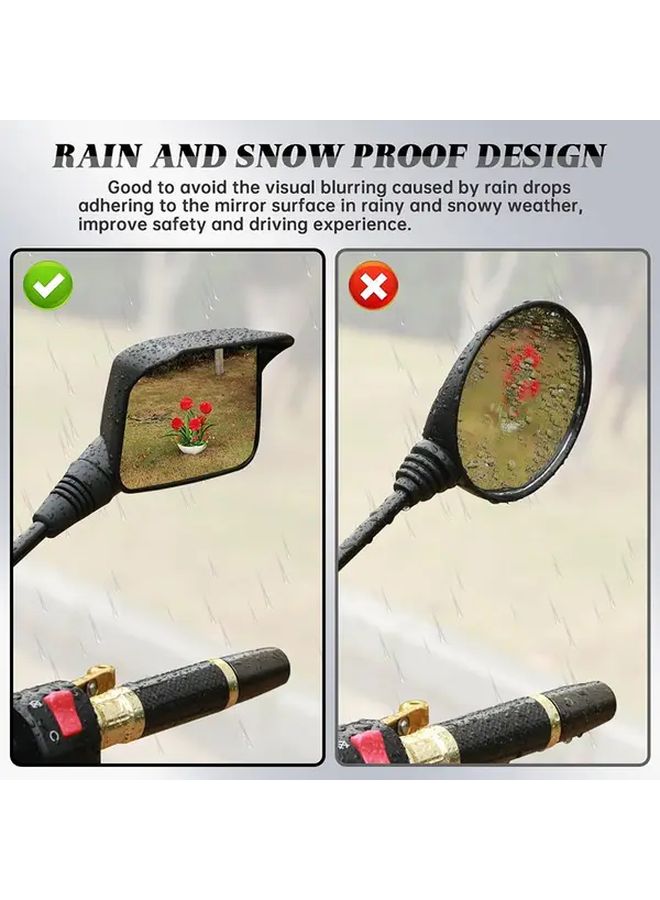 Motorcycle Rearview Mirror Mount 360 Degree Rotating Adjustable Silvery Aluminum Alloy Secure Fit - Image 5