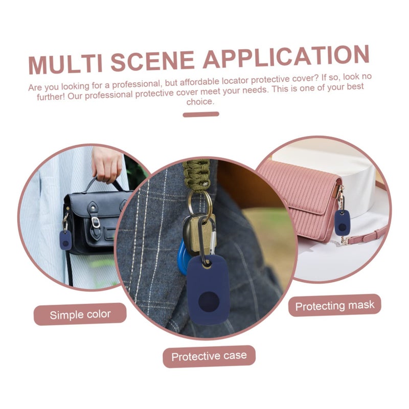 Compact Shockproof Keychain Case For Tile Mate Pro Black Protective Cover - Image 5