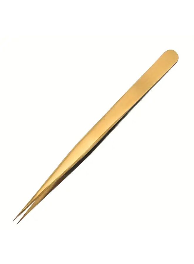 Nickel Plated Copper Weak Magnetic Tweezers Jewelry Watch Repair Tool - Image 1