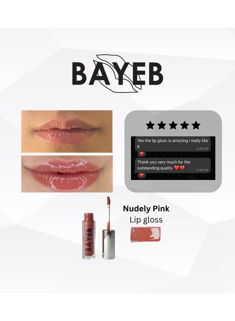 DEOC BAYEB Nudely Pink Lip Gloss - Image 2