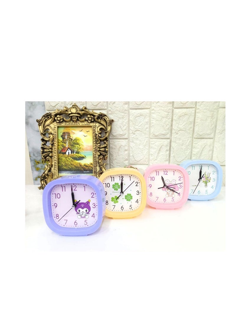 Plastic Frame Alarm Clock - Cute and Valuable Design for Girls Mk (Baby Blue)  - Image 2