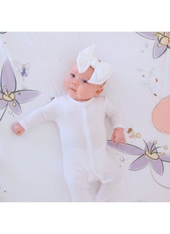 JumpOff Jo Fitted Crib Sheet Super Soft Breathable 100% Cotton Baby Crib Sheet For Standard Crib Mattresses And Toddler Beds 28 In. X 52 In. Fairy Blossom  - Image 5