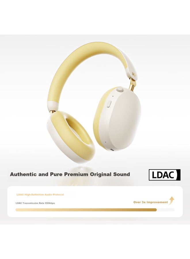 Ikf Ling Over-ear Bluetooth Headphones Wired And Wireless Gaming Sound Localization 56db Noise Cancelling Spatial Audio Athens Black - Image 2