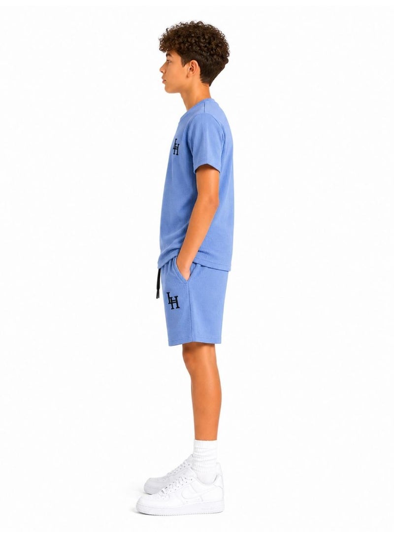 Cesar boys two-piece suit: a short-sleeved t-shirt and shorts - Image 3