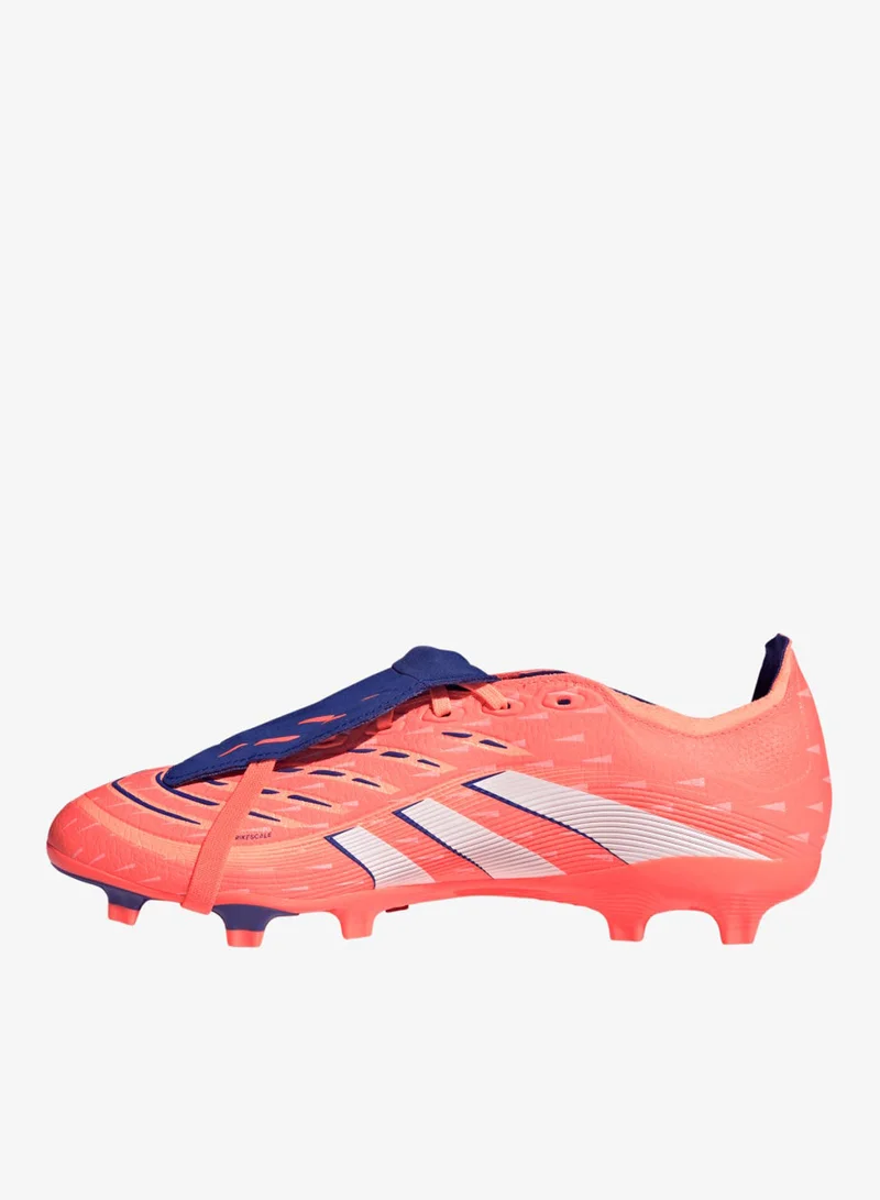 Adidas Signal Coral / Cloud White / Beam Orange Predator League Fold-Over Tongue Firm/Multi-Ground Boots  | Best Price UAE