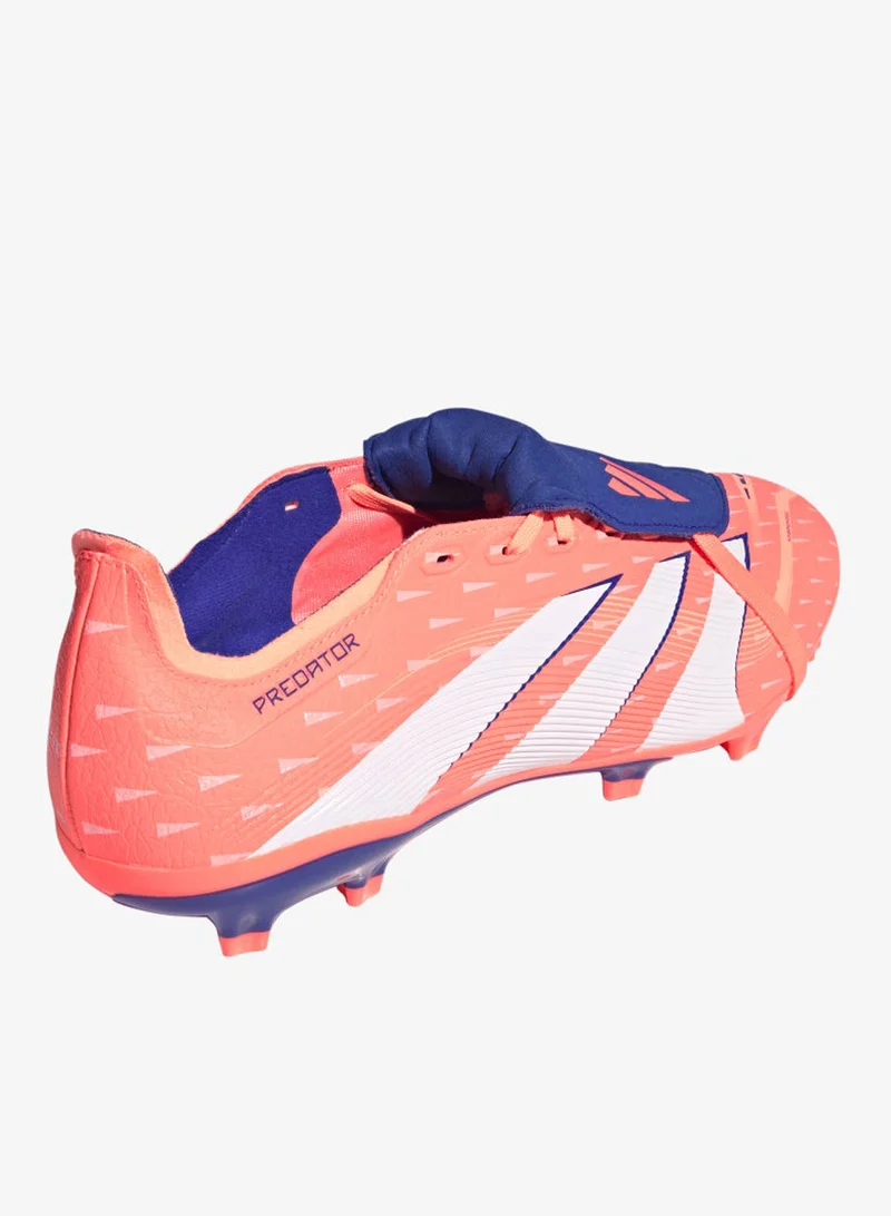 Adidas Signal Coral / Cloud White / Beam Orange Predator League Fold-Over Tongue Firm/Multi-Ground Boots  | Best Price UAE