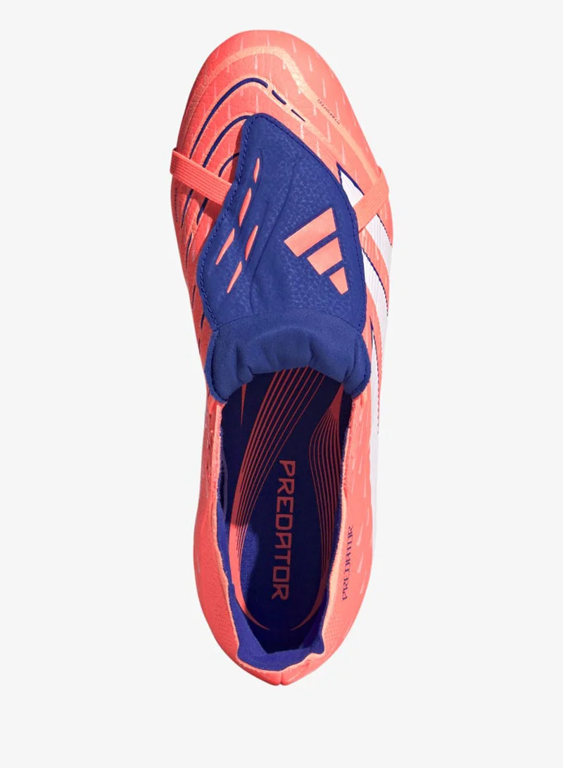 Adidas Signal Coral / Cloud White / Beam Orange Predator League Fold-Over Tongue Firm/Multi-Ground Boots  | Best Price UAE