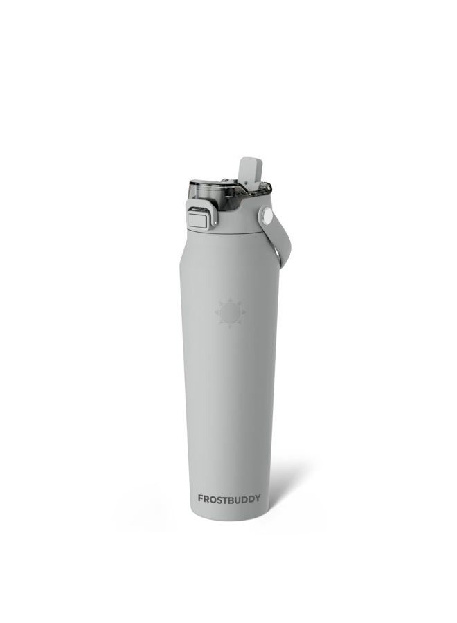 Frost Buddy 32oz Insulated Water Bottle with Straw & Chug Lid | Leak-Proof Stainless Steel | 24-Hours Cold | Sweat-Proof, Cup Holder Friendly | Ideal for Gym, Travel, Sports & Everyday Hydration - Image 1